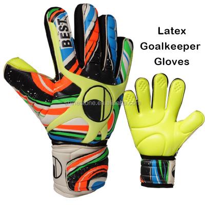 China Breathable Popular Professional Goalie Goalkeeper Gloves With 4mm Latex for sale