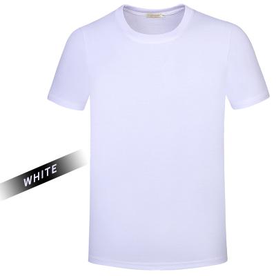 China Breathable Unisex O-Neck Short Sleeve Polyester Cotton Sleeves Custom Logo Colorful T-Shirt for sale