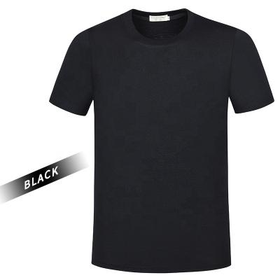 China Anti-Wrinkle Tee Hot Sales Unisex Simple Summer Short Sleeve Shirt 100% Cotton Blank T-shirt for sale