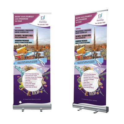 China Advertising Portable Roll Up Banner Poster Retractable Banner Pull Up Banner For Promotion Display for sale