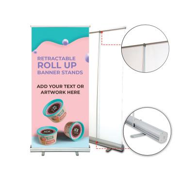 China Advertising Economic Wide Format Printing Roll Up Banner Stand Pull Up Banner Stand Factory for sale