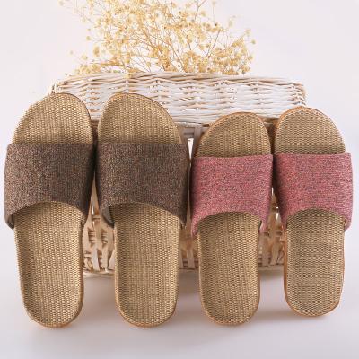 China Canvas Indoor Bottom Women and Outdoor Slippers Men Slides Soft Japanese Indoor Causal Slippers Sandals Slippers for sale