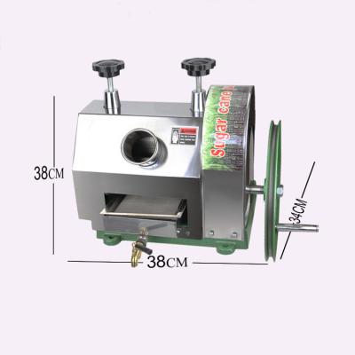 China Commercial sugar cane cutter 3 rolls stainless steel cane cane juicer manual sugarcane machine for sale