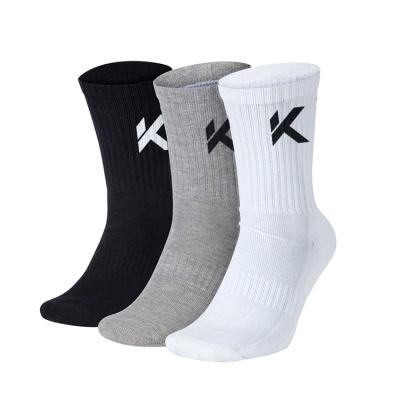 China Antibacterial No MOQ Custom Logo Design Bamboo Bamboo Socks Men White Black Elites Basketball Socks Men Sports Socks OEM for sale