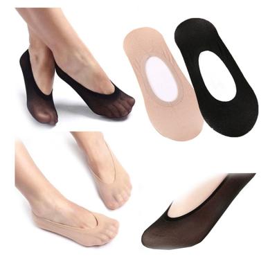 China Breathable Invisible Women Skin Color Lady KT3-A143 Nylon Foot Socks for sale