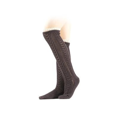 China KT2- F0114 Breathable Knitted Knit Socks Knee High Pattern Knitting Socks for sale