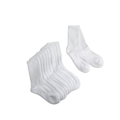 China 100% Plain Children's Socks KT3-A1260 Children's Socks White Anti-skid Cotton Children's Socks for sale