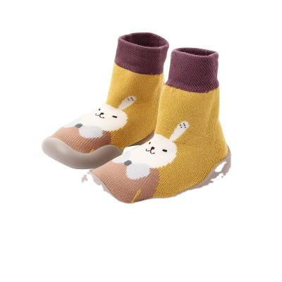 China KT2- I076 Baby Socks Organic Anti-skid Baby Shoes Rubber Sole Shoe Bumps Toddler Sock Shoes for sale