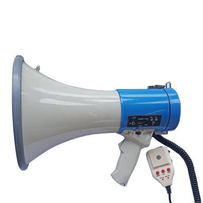 China None police and PA use BIG power 50W rechargeable megaphone louderspeaker portable handy with siren USB RECORDING 120S for sale