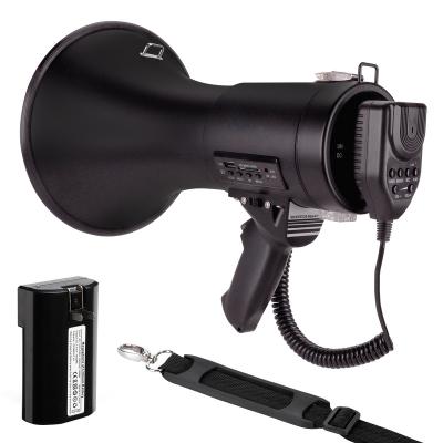 China High protable AUX horn. ER66 Power Handle Megaphone Police Bullhorn Siren 50W for sale