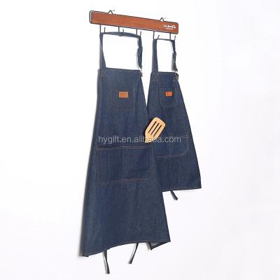 China AZO FREE stylish design custom denim apron for adults and kids for sale