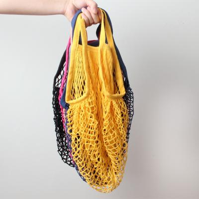 China Eco Friendly High Quality Reusable Grocery Fruit Cotton Mesh Bag for sale