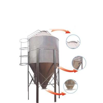 China 3t/5t/10t/15t/20t Hopper 25t/30t Grain Bottom Storage Steel Silo/Farm Feed Silo Low Price Sheep Farm Equipment for sale