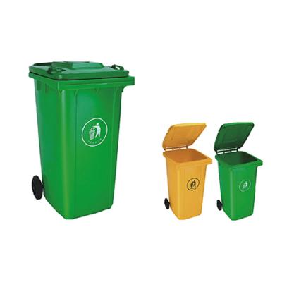 China 100% Pure Polyethylene Plastic Trash Can Customized Large Capacity Sustainable Street 50L Outdoor Trash Can for sale