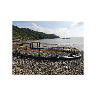 China Floating Fish Aquaculture System Deep Sea Fish Farming Plastic Net Cage for sale