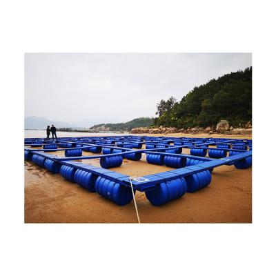 China Floating Fish Pontoon Plastic Fish Cages for sale