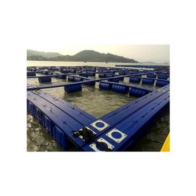 China Fish farming plastic cage fish pontoon fish farming plastic cage for sale