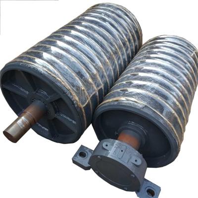 China Mining Industry China Manufacturer Belt Conveyor Drive Head Drum Pulley Slowdown Rubber Sheet for sale