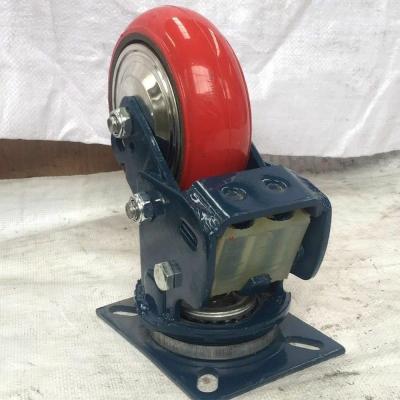 China Good Quality 6 Inch Rigid Heavy Duty Shock Absorbing Caster Wheel For Hand Carts&Trolleys for sale