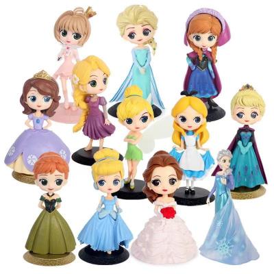 China Wholesale Plastic Cake Topper Cartoon Toy Princess Action Number Toy Cake Birthday Toy Amazon Supply for sale