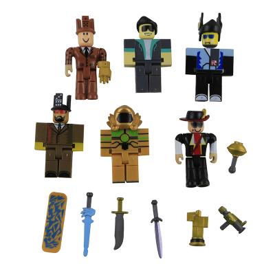 China Cartoon Toy 6 Models Figure Toy Building Blocks Drawing 7cm Games Action Number Toy For Children for sale