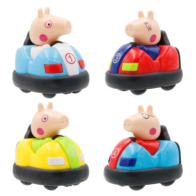 China Cheap Promotional Toy Anime Cartoon Small Friction Power Car Baby Gift Toy Figure Toy Car For Children for sale