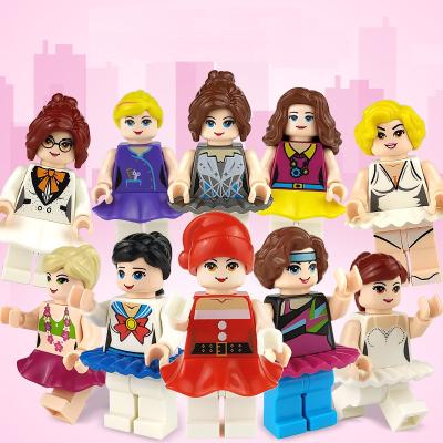 China Construction Toy Princess Girls Building Blocks Assemble Mini Bricks Action Figures Toys For Children Chritmas Gifts for sale