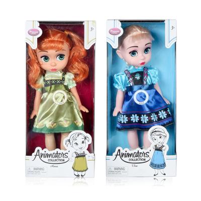 China Cartoon Toy Plastic PVC Doll Elsa Singing Frozen Doll Anna and Frozen Elsa Doll Snow Glow Elsa Gift for Girls for sale