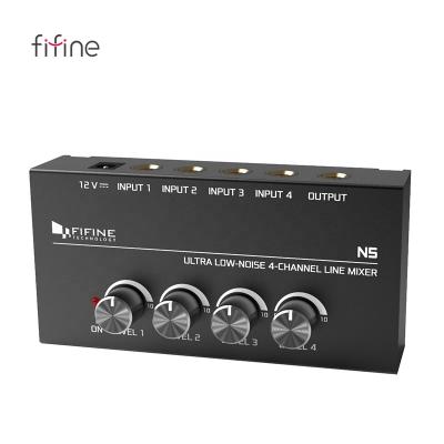 China 4 Channel Mini Audio Mixer OEM Factory Wholesale Mixer De Audio High Stereo Professional Audio Console Mini Audio Mixer Price Reasonable N5 for sale