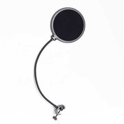 China Professional Double Layer Gooseneck Gooseneck Microphone Mic Pop Filter for Studio MIC for sale