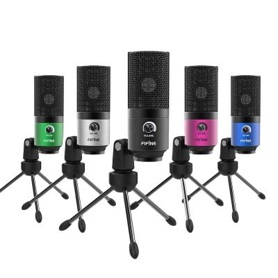 China Professional USB microphone Fifine K669 conference MIC recording studio microphone gaming USB condenser microphone for sale