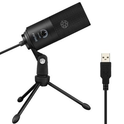 China Professional youtuber MIC usb microphone Fifine K669 microphone USB studio microphone condenser high quality microfone for sale