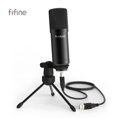 China USB Microphone Fifine K730 Noise Canceling Studio Recording Microphones USB Condenser Microphone Professional For Live Stream for sale