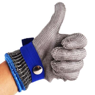 China Stainless Steel Mesh Glove Anit-Cut Knife Resistant Anti-Cut Protective Glove 316 Stainless Steel Chainmail Protective Glove For Kitchen Butcher Working for sale