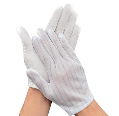 China High Quality Anti-Slip Breathable Work Gloves Anti-Static ESD Plastic Gloves With Particle Scratches for sale