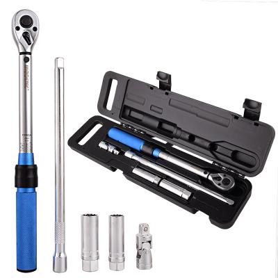 China Adjustable Repair Hand Tool 3/8Inch 10-60Nm Ratchet Spanner Spark Plug Socket Wrench Tool Kit Torque Wrench for sale