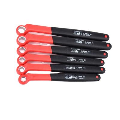 China ALLOY 1000V Insulated Offset Ring Spanners Insulation Ring Spanners VDE Certification IEC60900 Ring Spanner Box End Wrench for sale