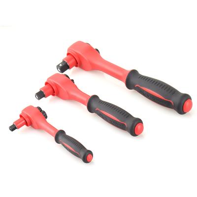 China High Voltage 1000V Insulator Insulated Ratchet Wrench 1/4 3/8 1/2 Insulation Tools VDE IEC60900 Certification Insulation Wrench for sale