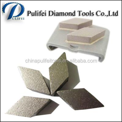 중국 Rhombus Diamond Grinding Segment Diamond Stone Grinding Wheel Diamond Concrete Grinding Disc Segment 판매용