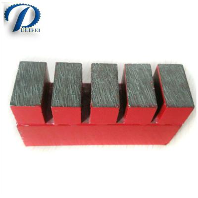 China 4 Bar Segment Diamond Metal Grinding Block for Concrete Floor Stone Floor Wet Dry Coarse Grinding à venda