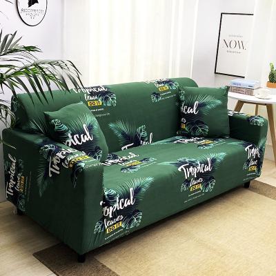 China Modern Nordic Custom Printed Slipcover Polyester Four Seasons Elastic Art Sofa Cover for sale