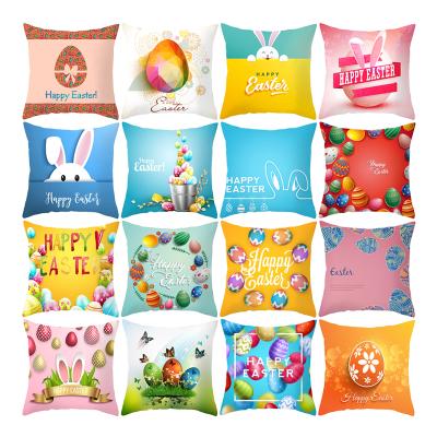 China Anti-bacteria Easter 45x45 cm 18x18 inch canvas like cushion material cover luxury fringe cushion covers boho for decor for sale