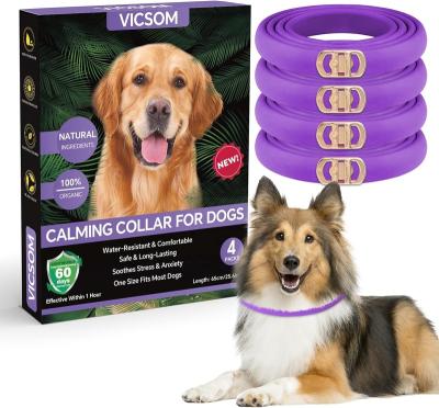 China Stocked Dog Calming collar, Pheromone Calming collar, Dog Calming collar, Natural waterproof Adjustable dog Calming collar, 60-day anti- for sale