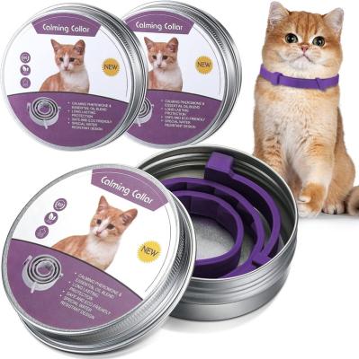 China Stocked 3-piece cat Set Adjustable Calming collar to reduce pet anxiety Cat collar, Calming collar to soothe kittens, suitable for small for sale