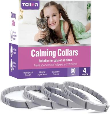 China Stocked Cats with a calming collar 4-piece pheromone collar to relieve anxiety and stress separation can be released for 60 days for sale