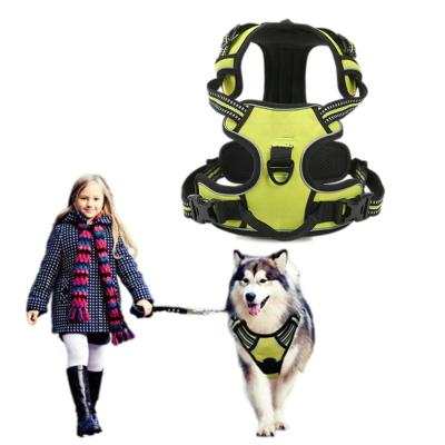 China BREAKAWAY hot selling quick release large medium small dogs vest harness upgrade products No Pull dog harness set for sale