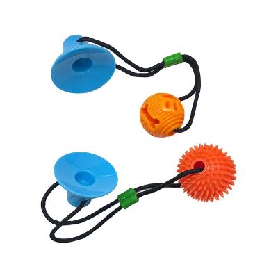 China Sustainable High Quality Factory Wholesale Customized Bite-resistant Ball Toy Rubber Chew Rope Interactive Dog Toy for sale