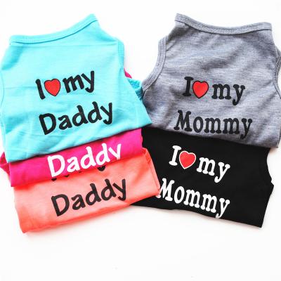 China Sustainable Mother's Day Top Quality Eco-Friendly Wholesale Summer Designer  Pet Dog T Shirts for sale