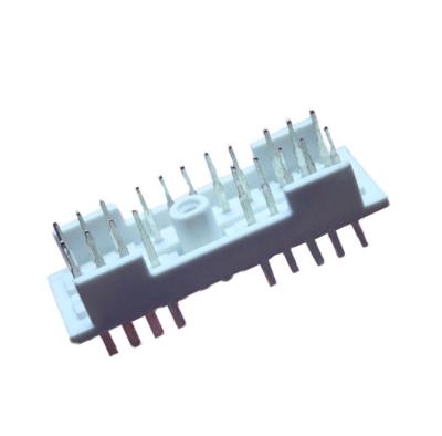 China TE Connectivity Automotive Dual Row 22 Position Through-Hole Right Angle Wire To Board PCB Connectors for sale