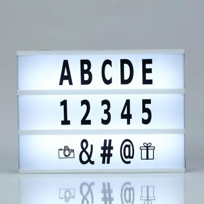 China Easy Installation Factory Direct Hot Selling Vintage Design Message LED Cinema Light Box For Wedding for sale